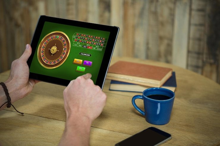 Studio dealer langsung paman empayer menampilkan meja blackjack profesional